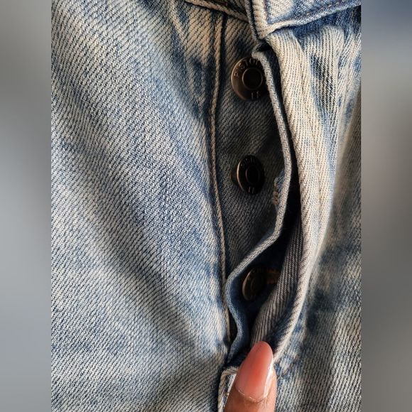 Pistola Button Fly Midrise Denim Jeans Worn Style Size 28 - Picture 6 of 16